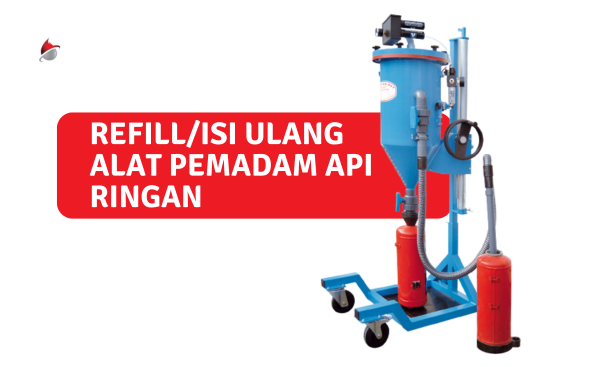 Refill/isi ulang alat pemadam api ringan PT  Global Mitra Proteksindo Cabang Bali